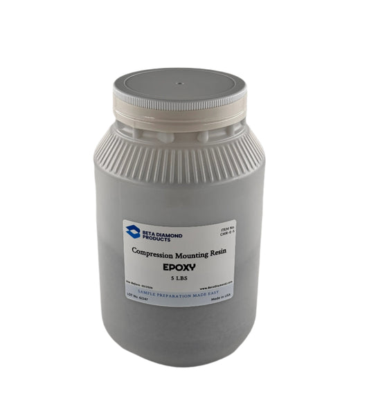Epoxy compression mounting resin for sample preparation and metallography