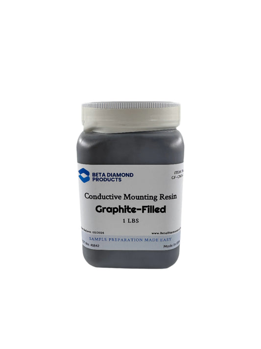 Graphite-filled compression mounting resin for sample preparation and metallography