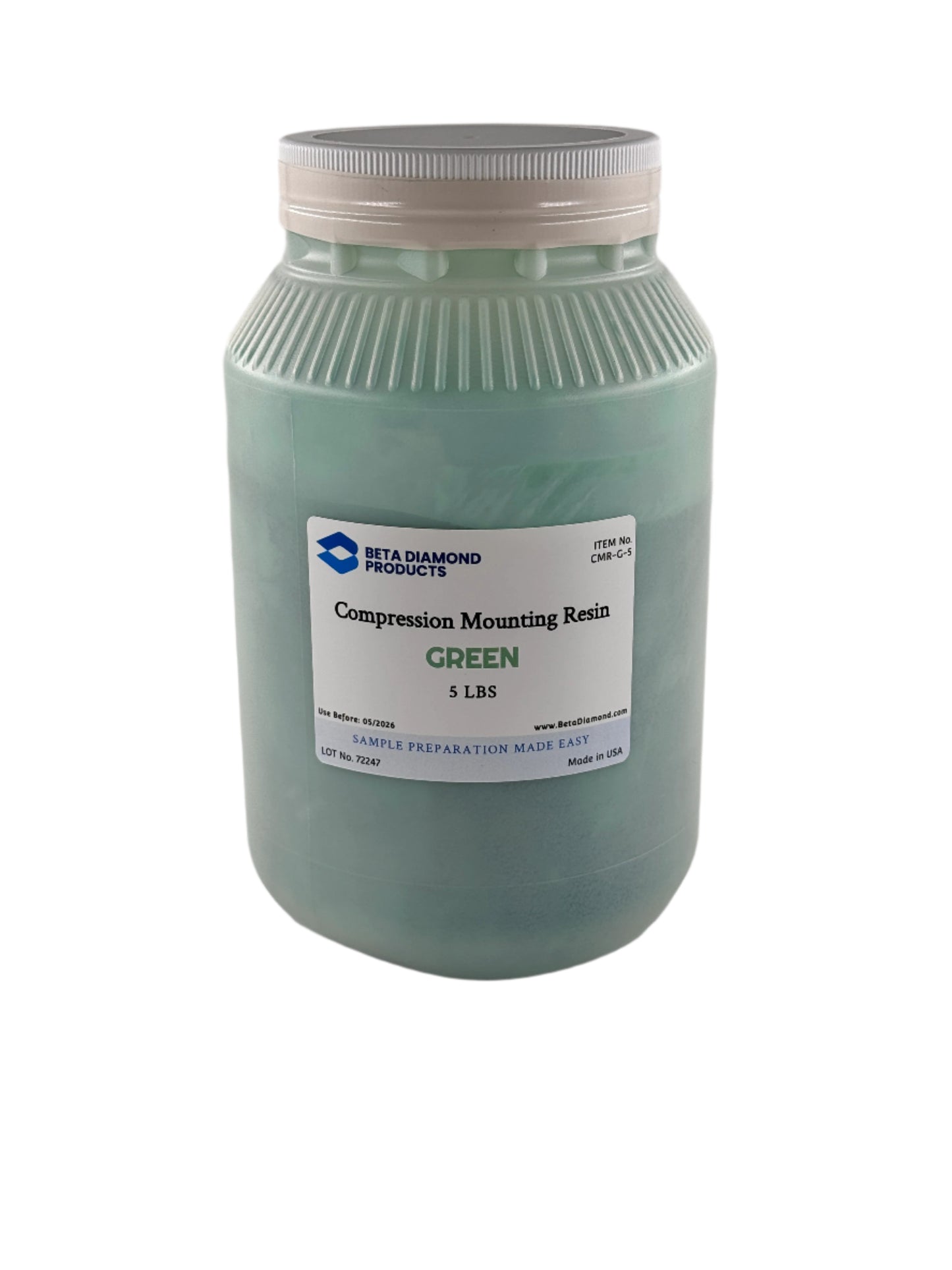 Compression mounting resin for sample preparation and metallography