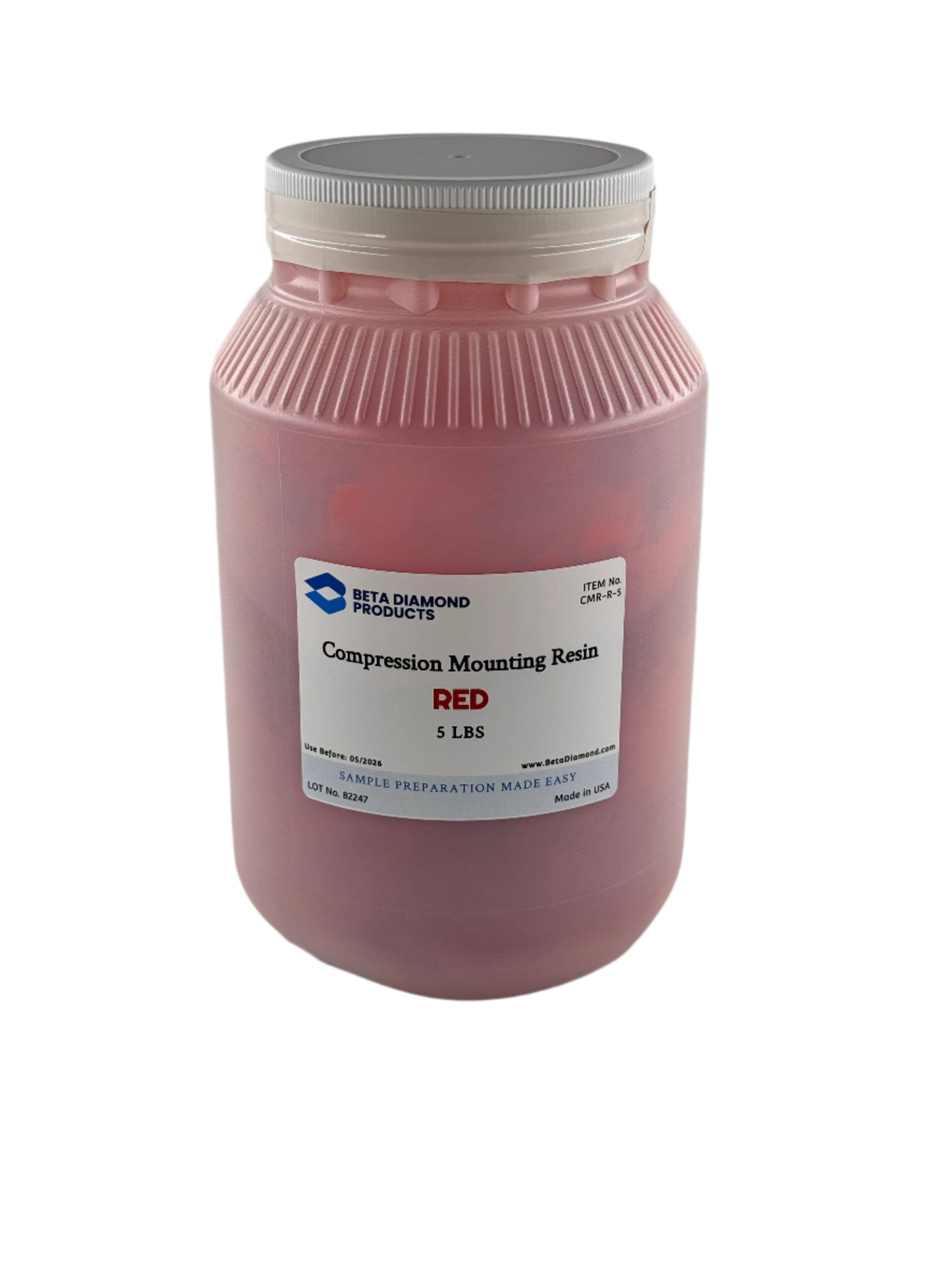 Compression mounting resin for sample preparation and metallography