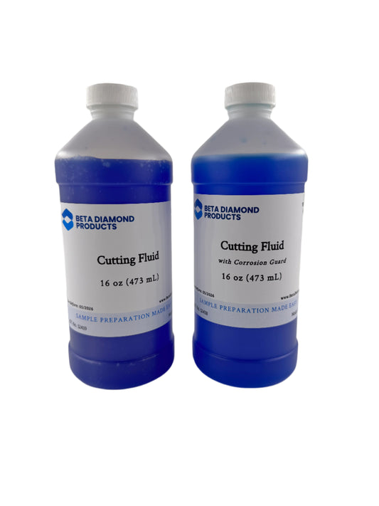 Cutting fluids formulated to enhance protection during metallographic sample sectioning