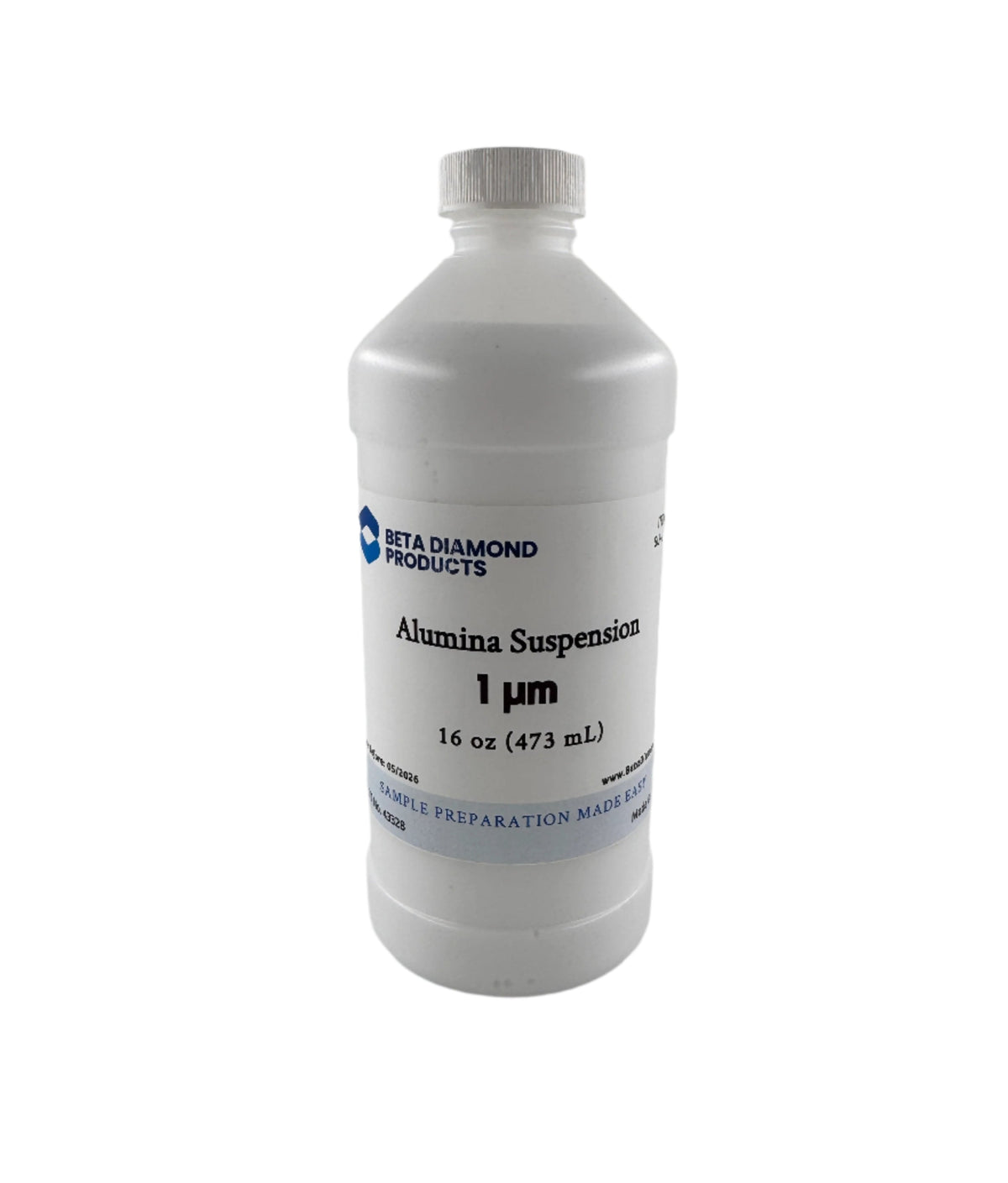 Alumina suspension for use in polishing in metallographic sample preparation