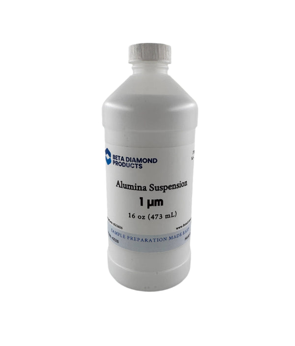 Alumina suspension for use in polishing in metallographic sample preparation