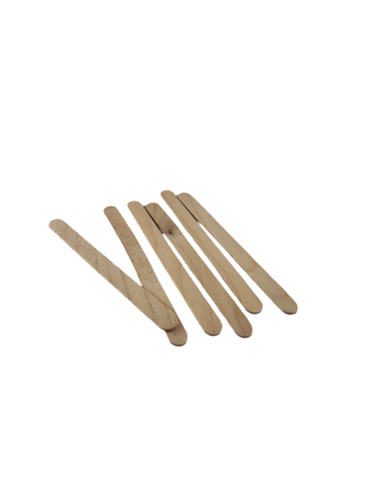 Wooden stirring stick for sample preparation