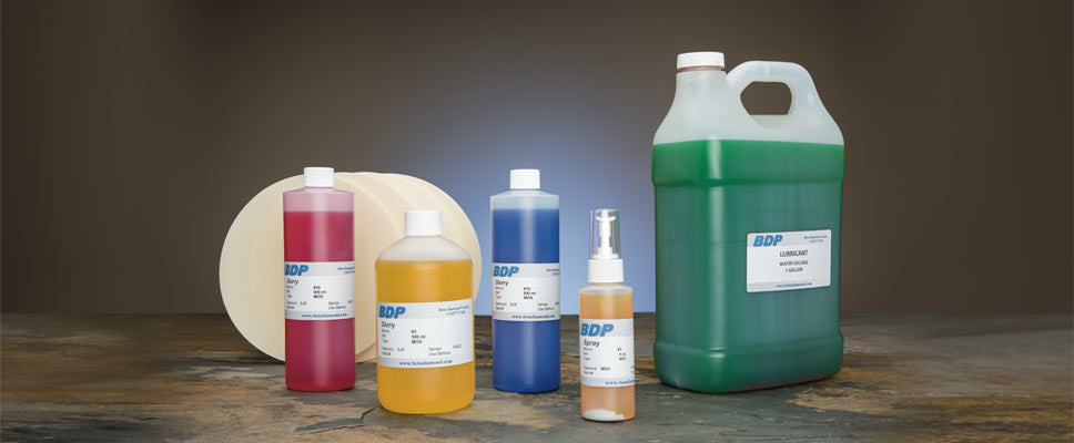 Natural diamond polishing spray in oil, water, and universal carriers for metallographic preparation — Beta Diamond Products